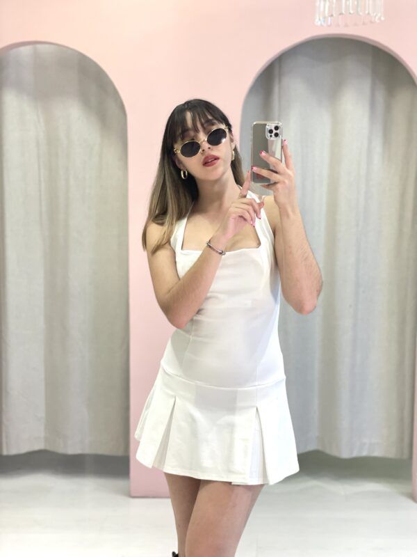 Vestido Halter Blanco - Imagen 2