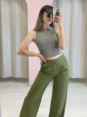 Blusa Verde Seco