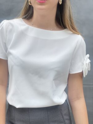 Blusa Blanca Flor