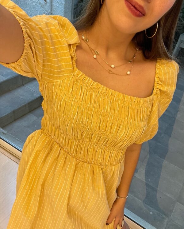 Vestido Corto Amarillo