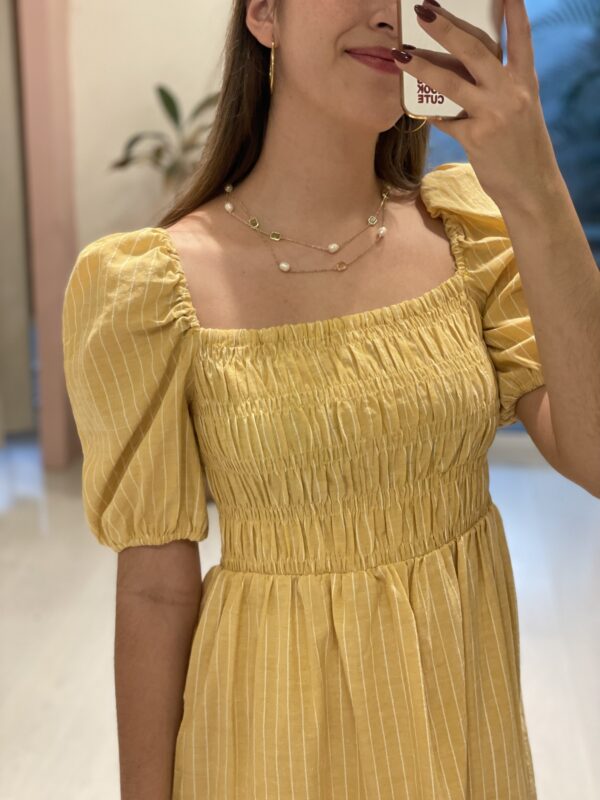 Vestido Corto Amarillo - Imagen 3