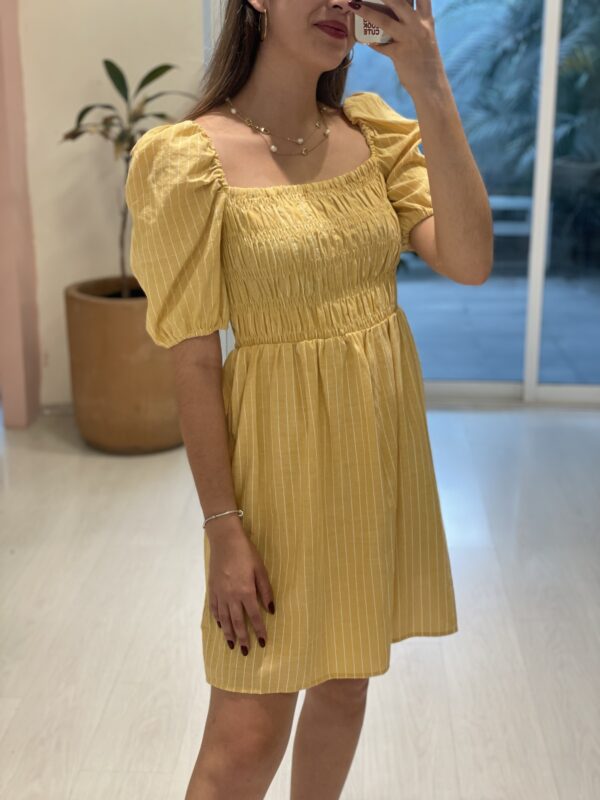 Vestido Corto Amarillo - Imagen 2