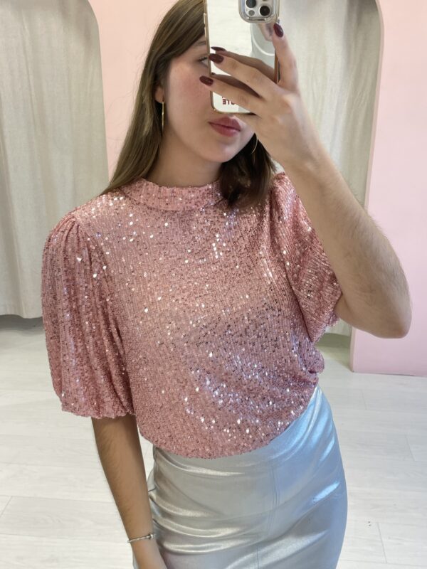 Blusa Shiny Rosa - Imagen 2