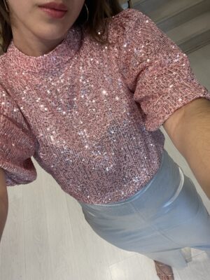 Blusa Shiny Rosa