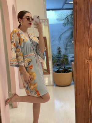 Vestido Print Bohemio Azul Cielo