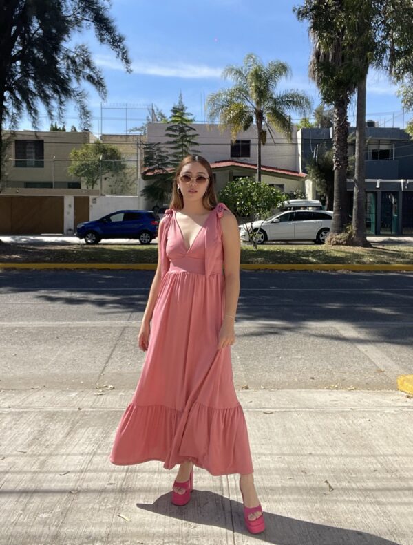 Vestido Rosa Moños - Imagen 2
