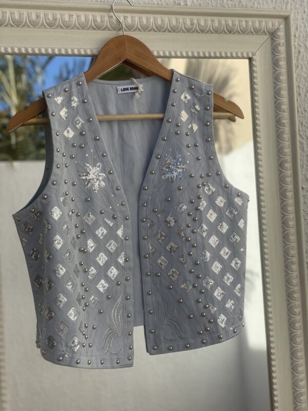 Chaleco Boho Baby Blue - Imagen 3