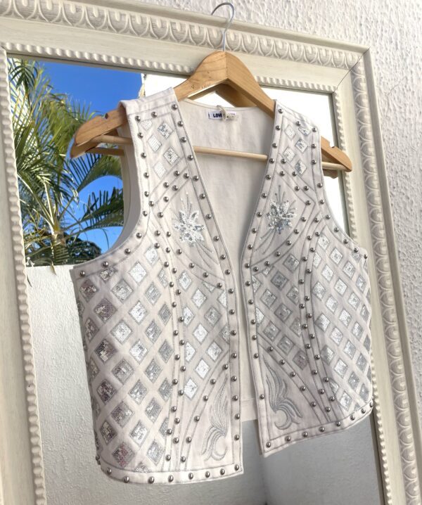 Chaleco Boho Blanco - Imagen 2