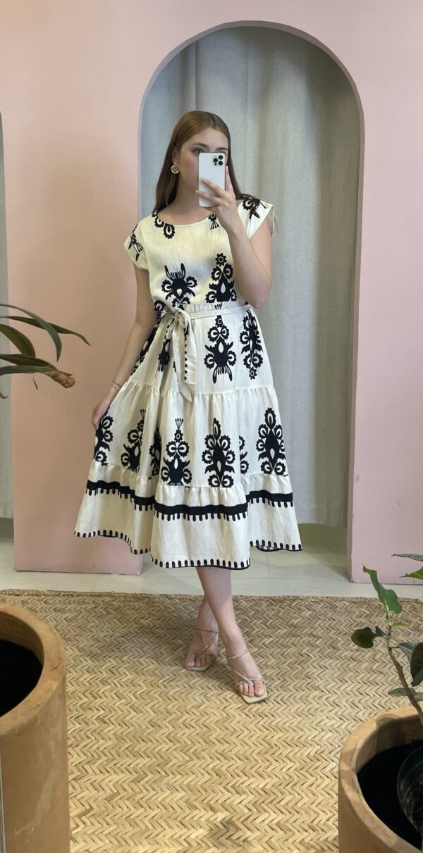 Vestido Cream & Black - Imagen 2