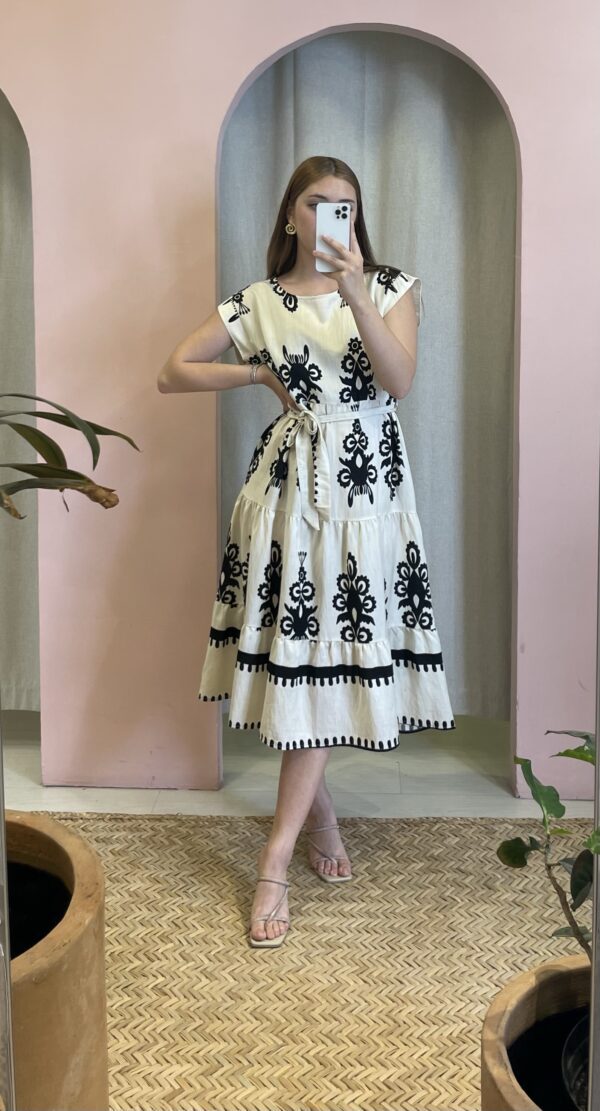 Vestido Cream & Black - Imagen 3
