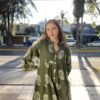 Vestido Verde Floral Print