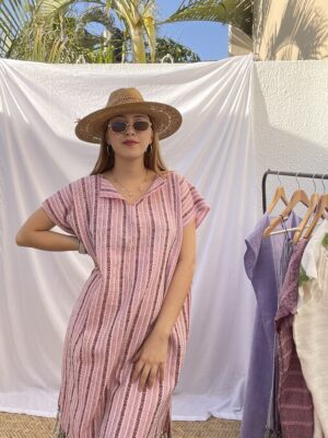 Vestido Artesanal Rosa