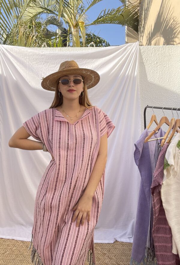 Vestido Artesanal Rosa