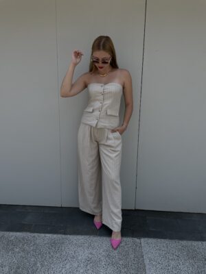 Set Strapless Khaki