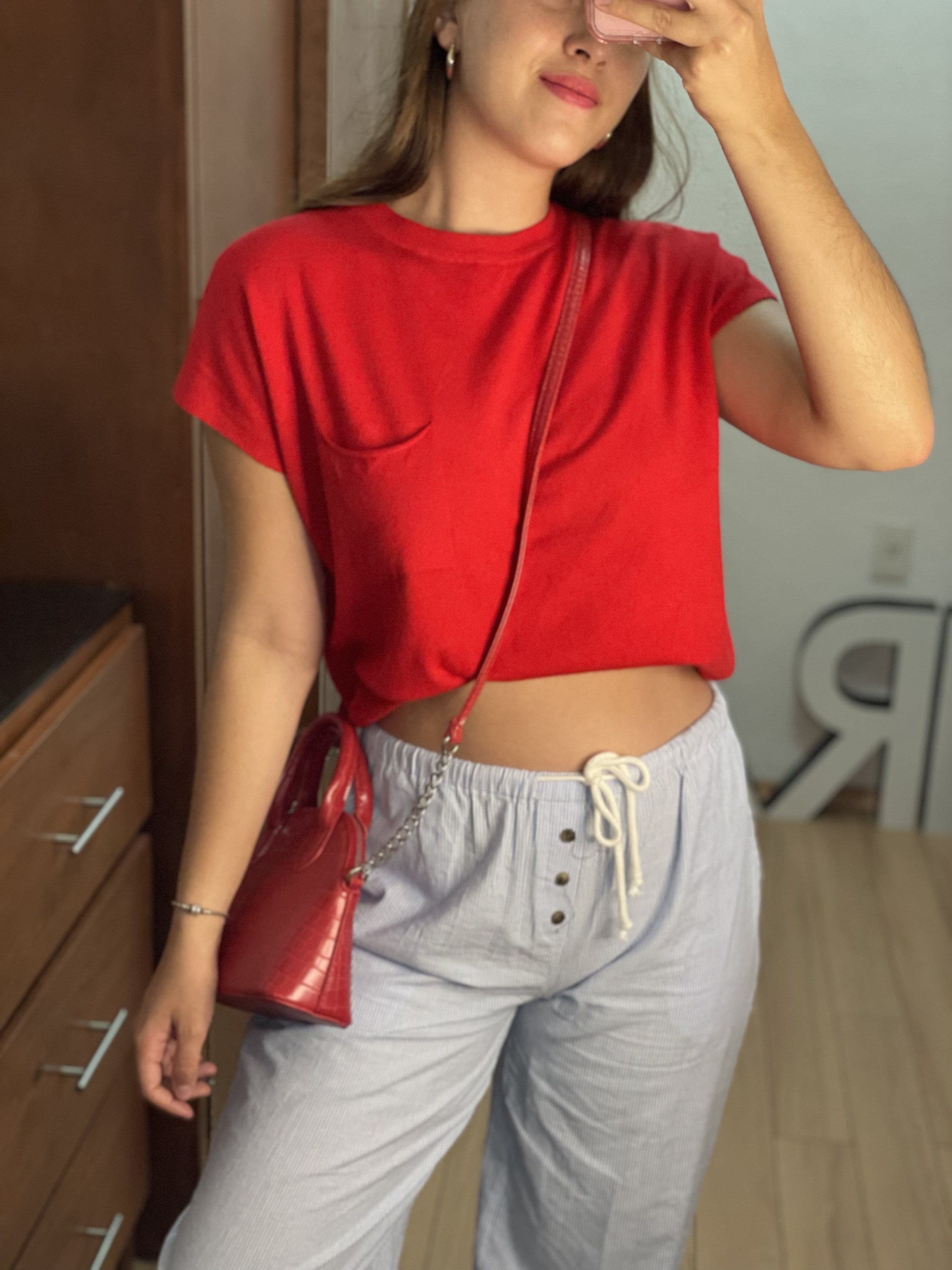 Blusa Tejida Roja