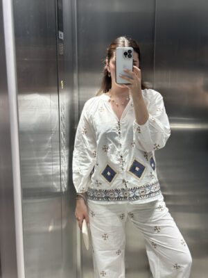 Conjunto Blanco Bordado