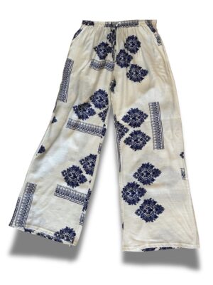 Pantalón print azul