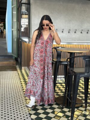 Vestido de Seda Hindú