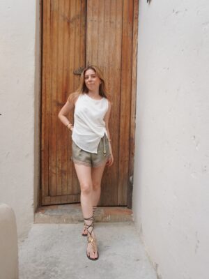 Blusa Asimetrica Blanca