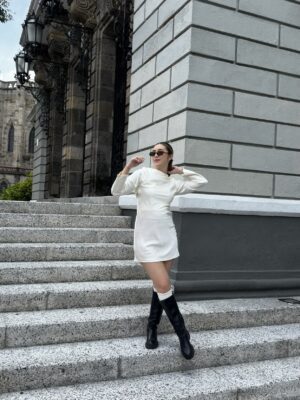 Vestido Blanco Satin